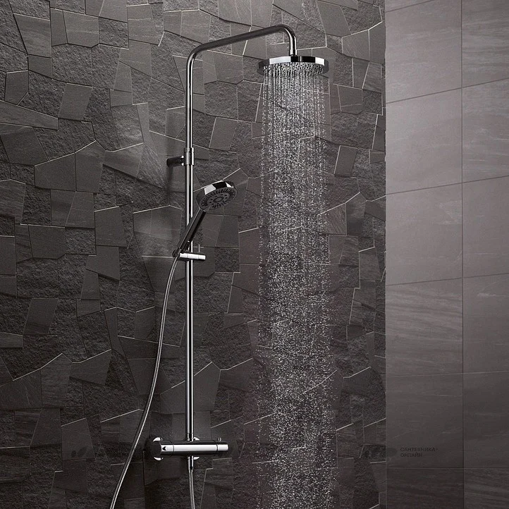 Приобрести kludi a-qa dual shower system душевая система с термостатом, арт. 6609505-00