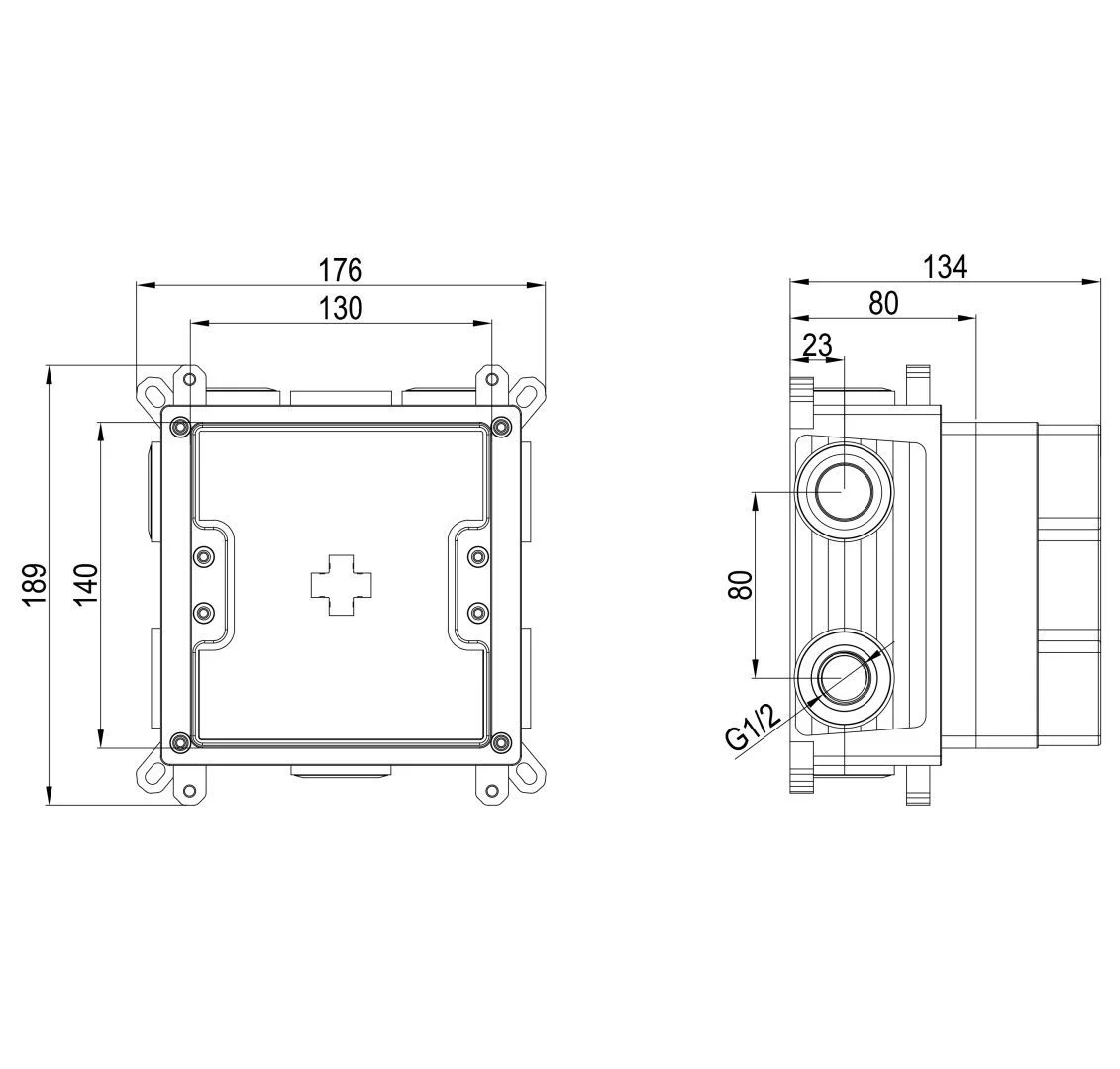 Приобрести скрытая часть термостатического смесителя на 3 потребителя wonzon & woghand (ww-inb363a)
