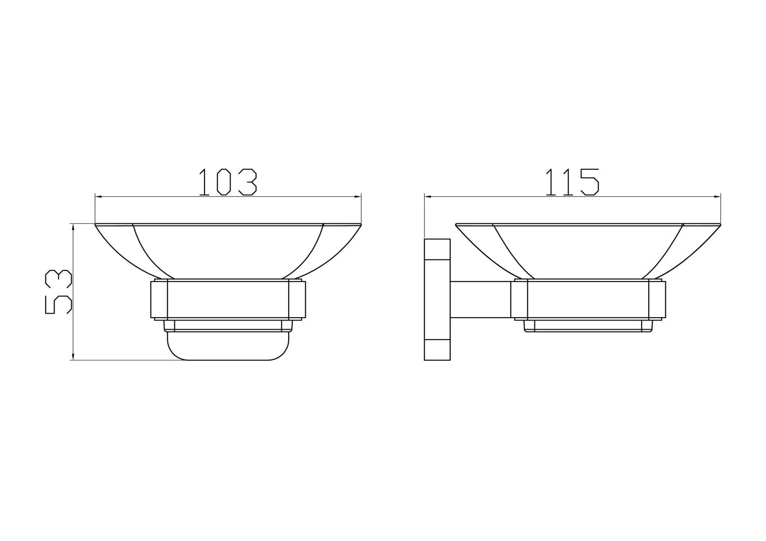 Приобрести мыльница с держателем wonzon & woghand still, хром (ww-6622)