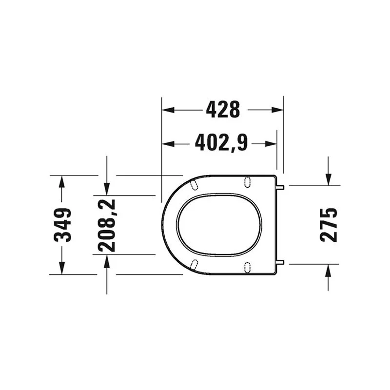 Приобрести duravit подвесной унитаз d-neo, с сиденьем, белый 45770900a1
