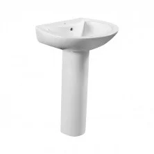 Azario Раковина с пьедесталом 55х46,5см, белая AZ-3007