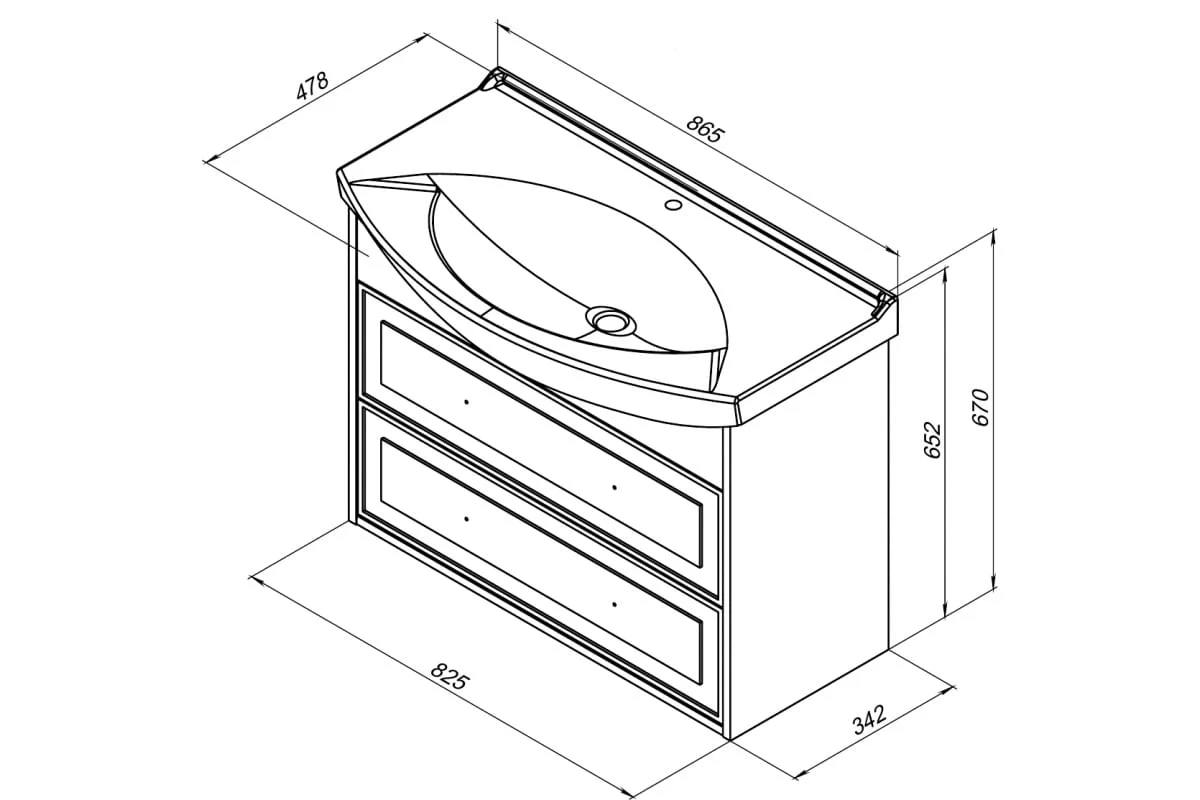 Приобрести aquanet тумба с раковиной остин 85 см, белая (под раковину стиль)