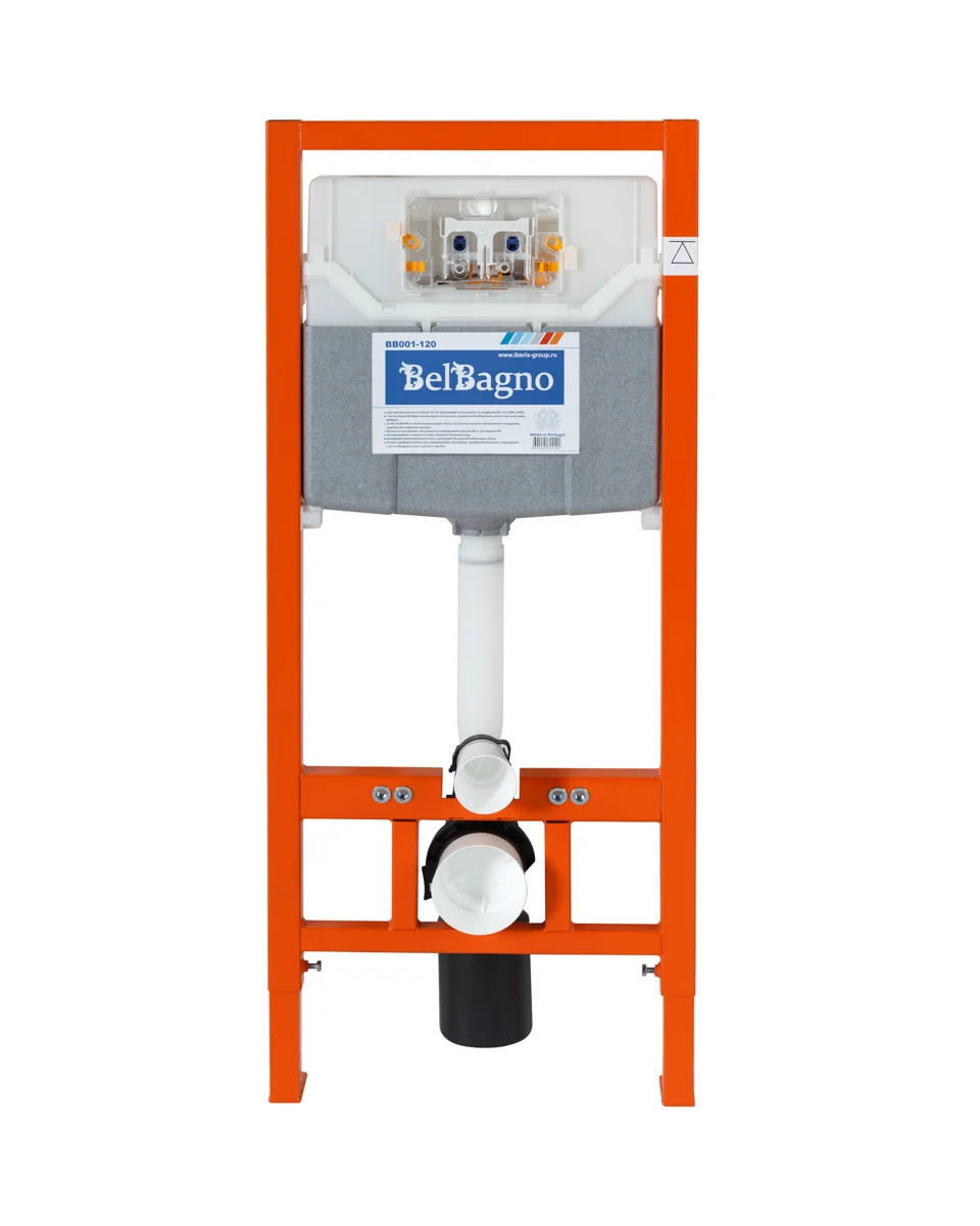 Приобрести belbagno инсталляция для подвесного унитаза с клавишей смыва bb007-pr-nero.m
