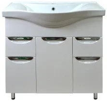 Loranto Тумба напольная с раковиной Стиль- 80/2 80х85 см, белая (CS00070446)