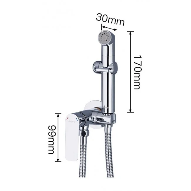 Приобрести gappo смеситель с гигиеническим душем g7248-1, хром 92935