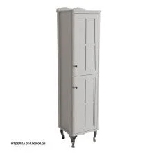 Caprigo Пенал BORGO 40 см, правый, серый, эмаль