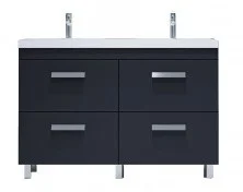 Тумба напольная с раковиной Velvex Orlando 120 см графит tnORL.120-232
