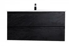 CEZARES Тумба подвесная с раковиной MOLVENO 100х50см, черный