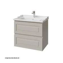 Caprigo Тумба с раковиной WALES 70 см, серая, эмаль