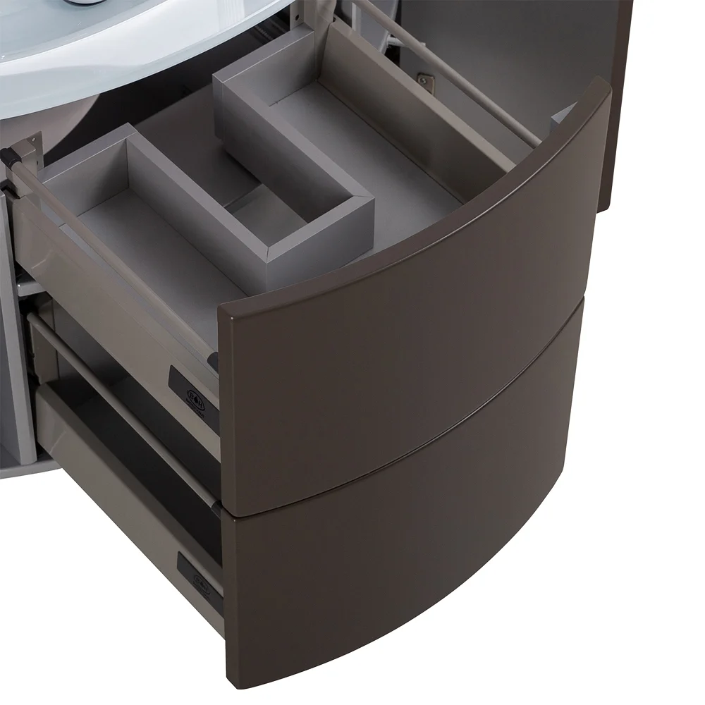 Приобрести cezares тумба подвесная с раковиной eden 91 см grigio talpa opaco, стекло, светло серая 55069