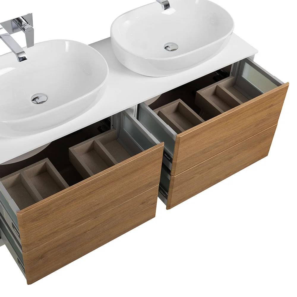 Приобрести cezares тумба со столешницей подвесная bellagio 140 см rovere tabacco, дерево 54716