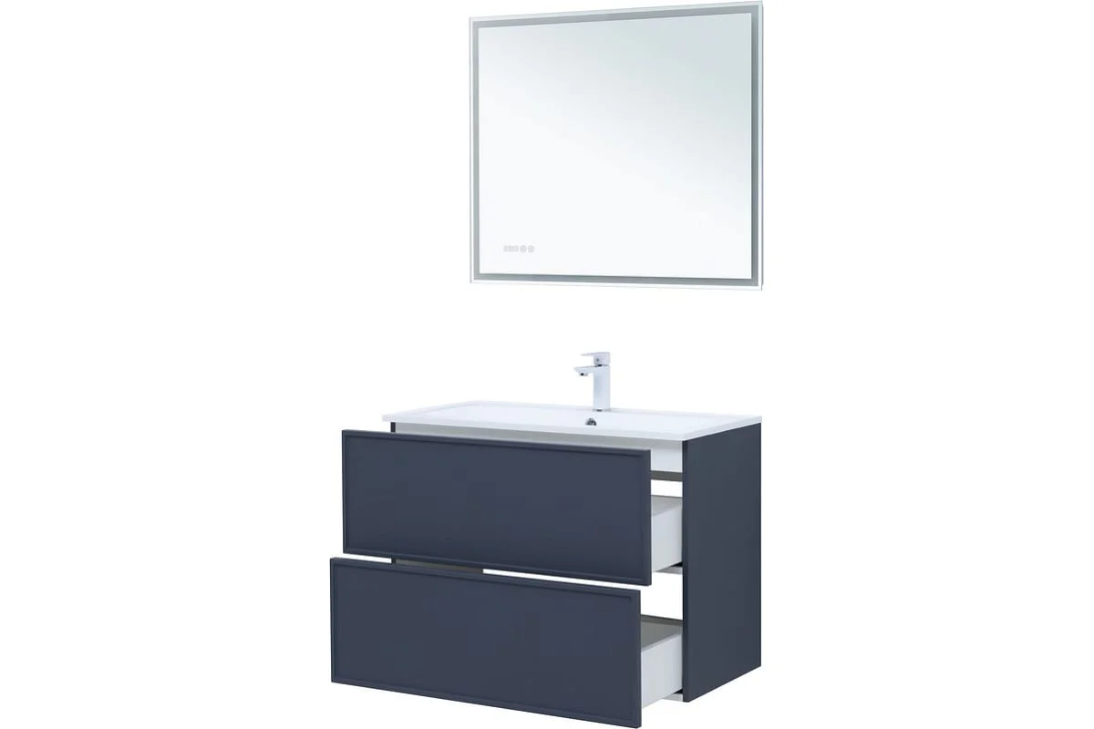 Приобрести aquanet тумба с раковиной арт 90 см, маренго