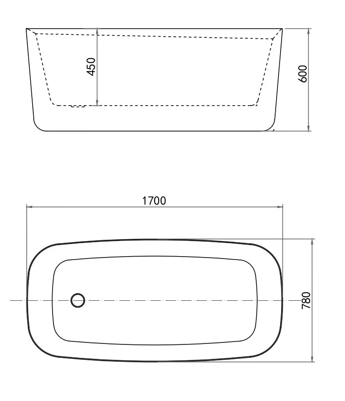 Приобрести отдельностоящая ванна allen brau infinity 170x78 2.21003.21 (матовая)