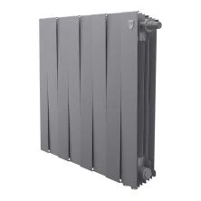 Royal Thermo Радиатор биметаллический Pianoforte 500 /Silver Satin ( серебристый ) VDR80 - 8 секц.