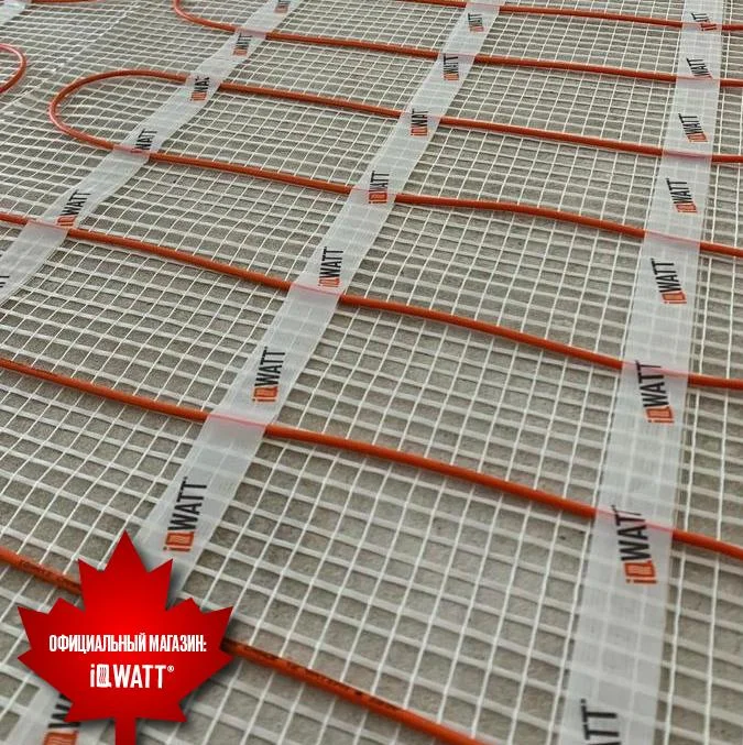 Приобрести iqwatt тонкий самоклеящийся греющий мат floor mat 150 вт/м.кв - 4,5м²