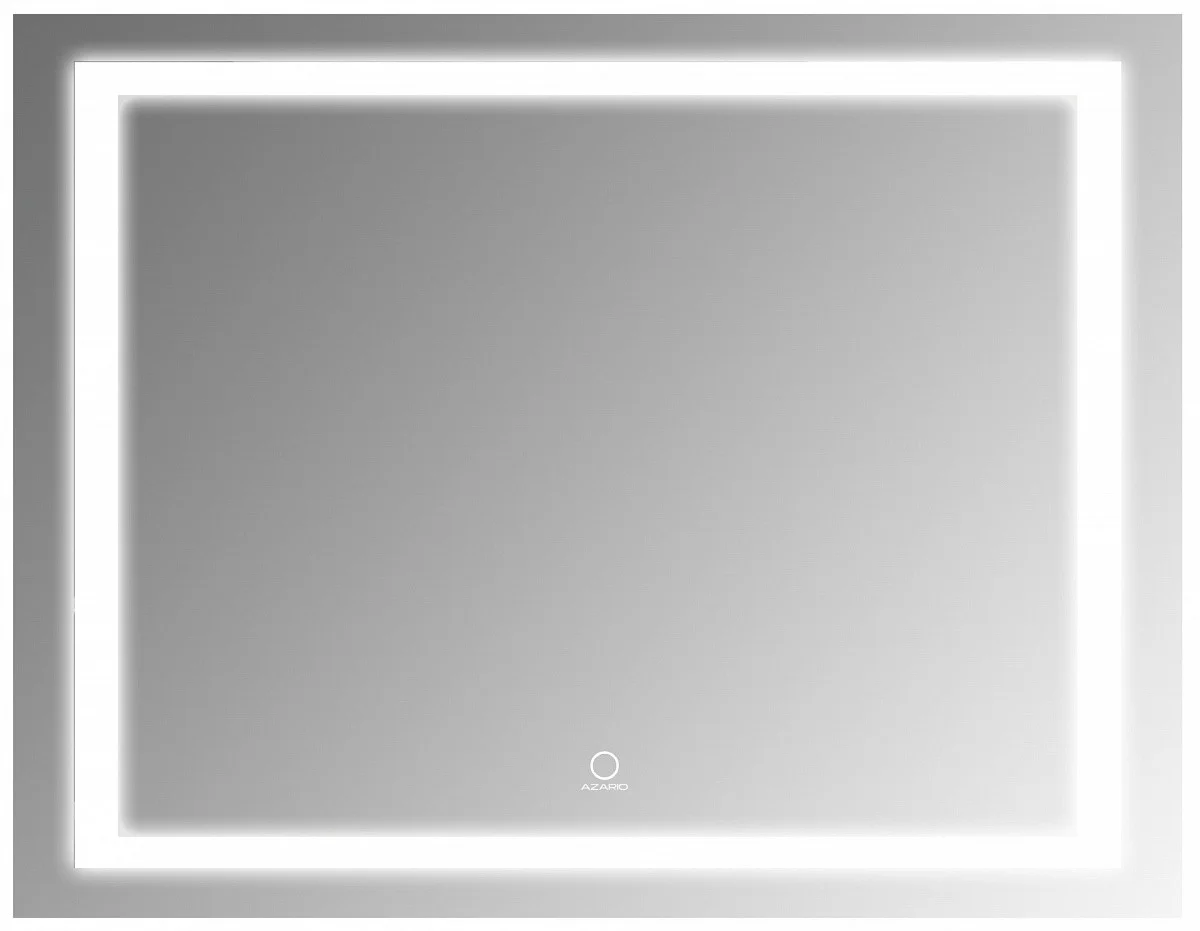 Приобрести azario зеркало 80х60 см, белый, сенсорный выключатель, диммер, az-z-046-1cs