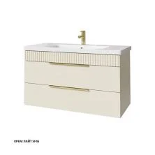 Caprigo Тумба с раковиной MONBAR 100 см, кремовая