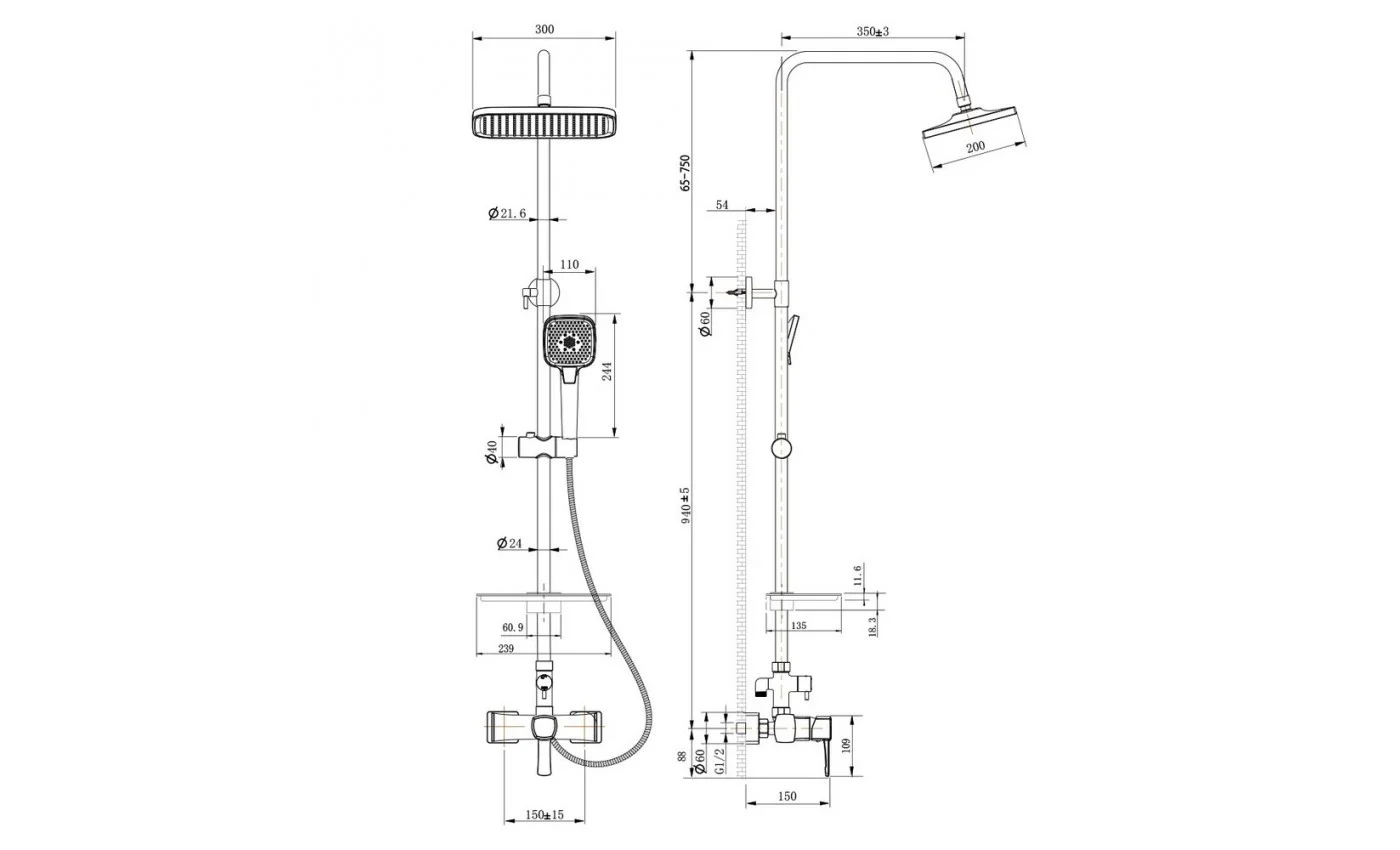 Приобрести lemark душевая система evitta, хром lm0560c