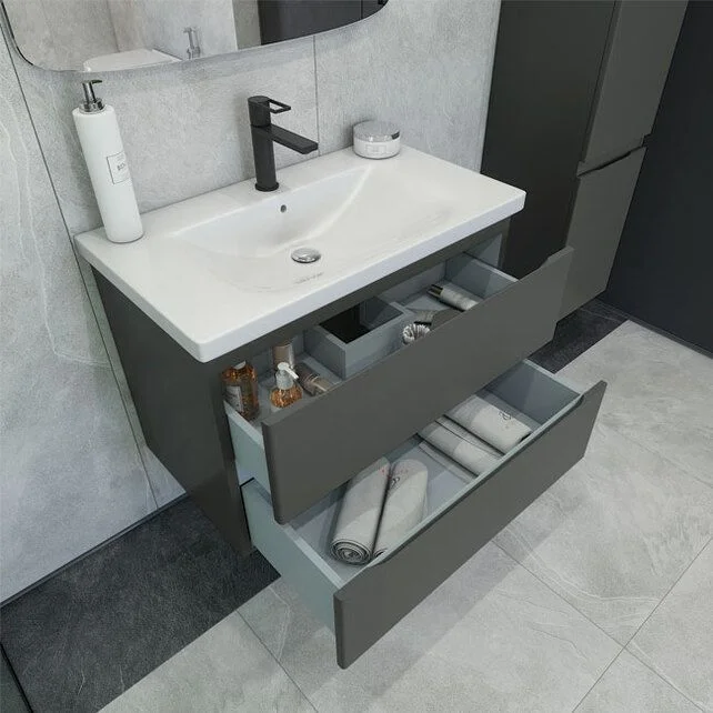 Приобрести caprigo тумба с раковиной forte 80 см, графит 36112 8