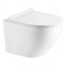 Унитаз подвесной Azario Grado 490х370х360 безободковый с сиденьем микролифт AZ-0046 -N