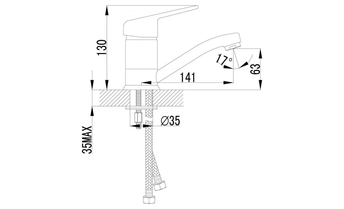 Приобрести lemark смеситель для раковины luna, хром lm4107c
