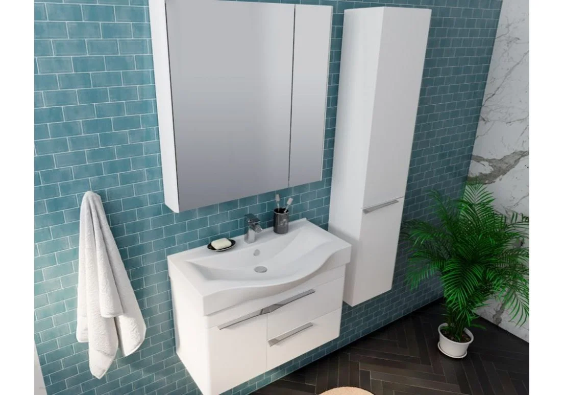 Приобрести зеркало-шкаф акватон беверли 80 см 1a237102bv010