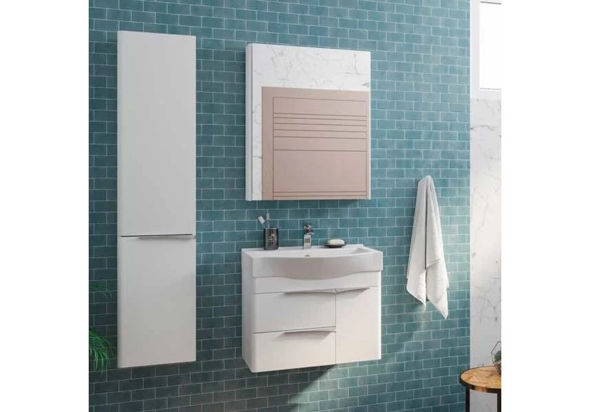 Приобрести пенал подвесной акватон беверли левая, белый 1a235403bv01l 