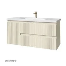 Caprigo Тумба с раковиной FORTE-Smalty TYPE 120 см, левая, кремовая