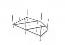 Каркас для ванны Mirsant Ялта Premium 150x100 см