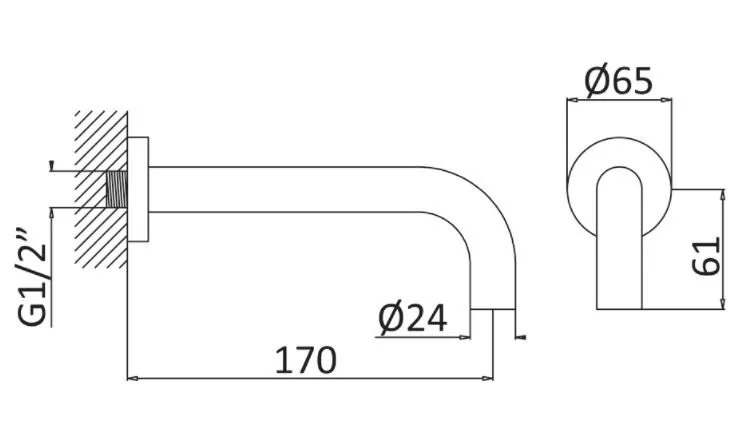 Приобрести cezares излив для ванны и раковины leaf, хром leaf-sc-01