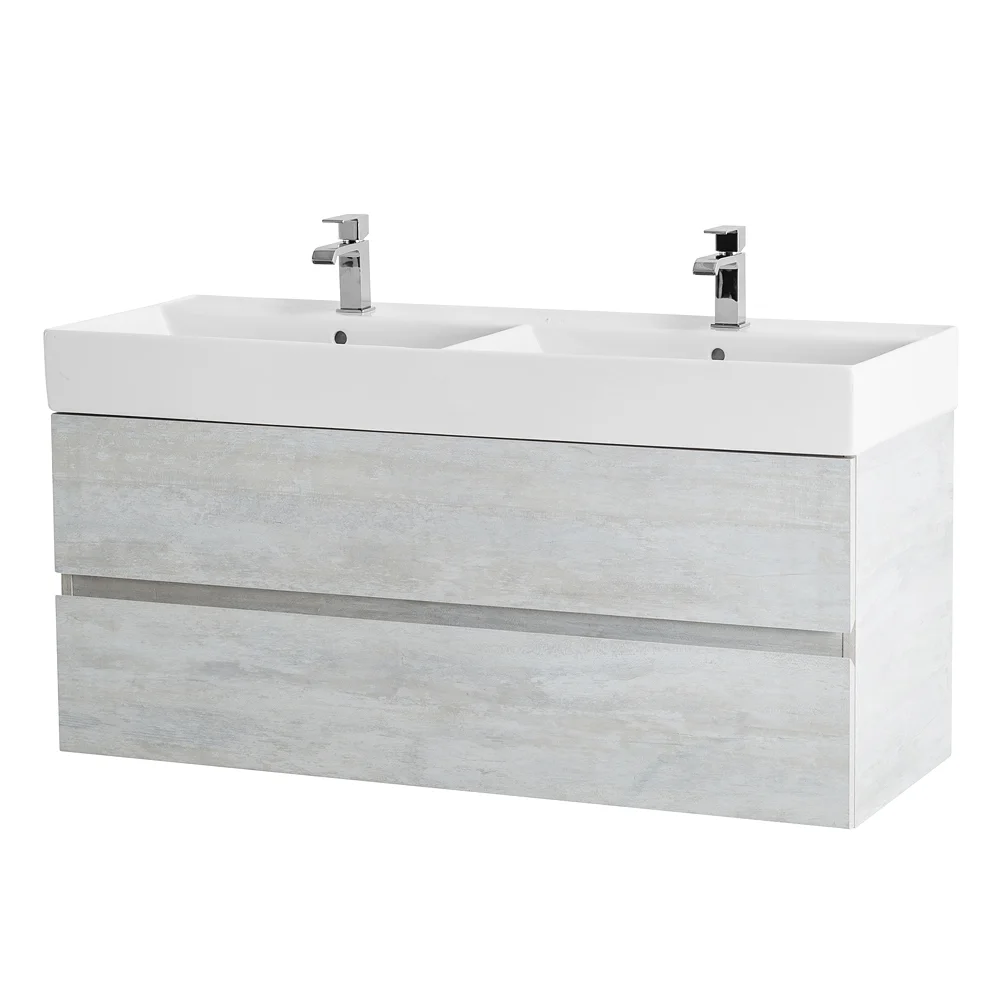 Приобрести cezares тумба подвесная с раковиной molveno 46 120 см legno bianco, белая molveno 46-120-2c-so-2-lb