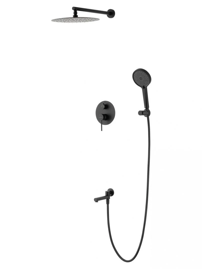 Приобрести душевая система встраиваемая wonzon & woghand stick, темный графит (ww-88939017-bgm)