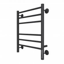 Полотенцесушитель 450х600 мм электрический Terminus Аврора П6, КС 9005, черный матовый 4670078527479