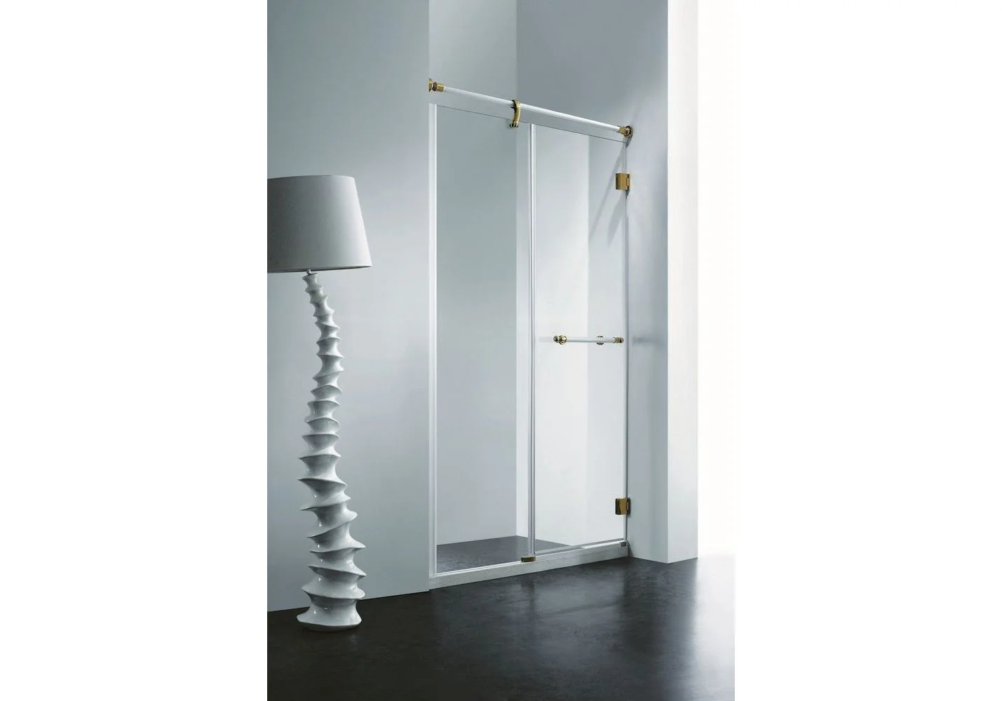 Приобрести душевая дверь rgw vi-01 золото 90, прозрачное, 02040109-18