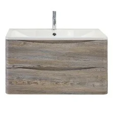 BelBagno Тумба с раковиной ACQUA 80 см, подвесная Pino Scania, белая раковина