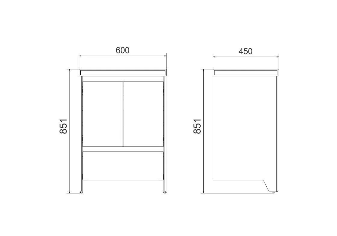 Приобрести тумба напольная с раковиной velvex klaufs 60 см tnkla.60.2d.1y-617.216, белый/дерево