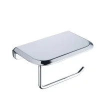 CEZARES Держатель для туалетной бумаги LINER с полкой, хром LINER-PHM-01