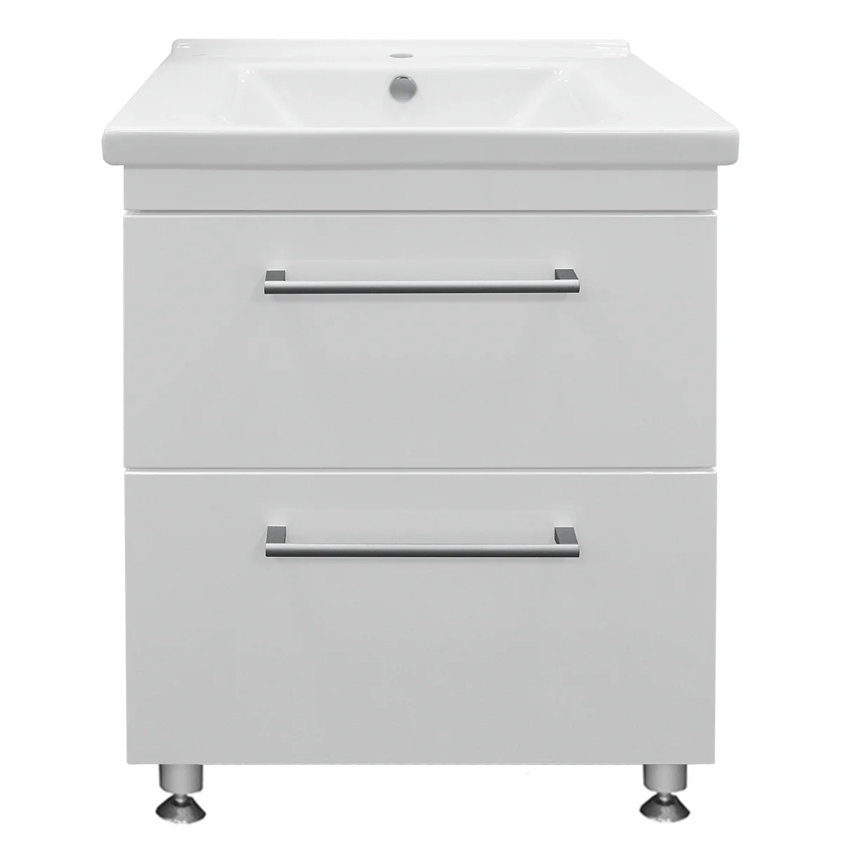 Приобрести loranto тумба напольная с раковиной модерн 60/2н 60х40 см, белая cs00039376