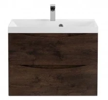 Тумба подвесная с раковиной BelBagno MARINO-600-2C-SO-RW-P 60 см, Rovere Moro