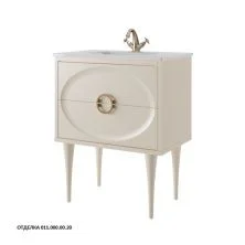 Caprigo Тумба с раковиной MILANO 75 см, кремовая, эмаль