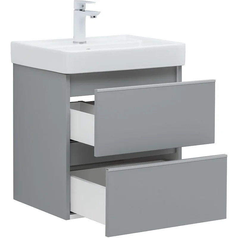 Приобрести aquanet тумба с раковиной вега 50 см, мисти грин