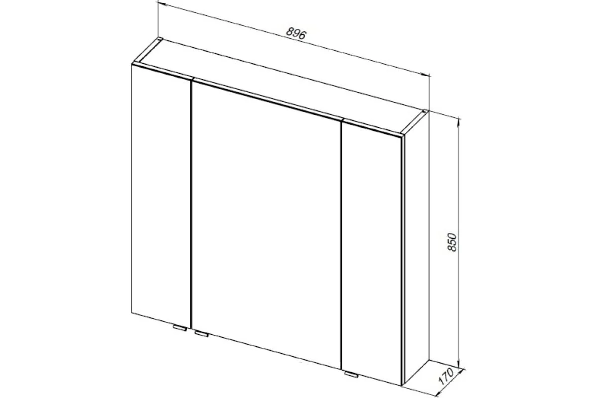 Приобрести aquanet зеркальный шкаф алвита new 90 см, белое матовое