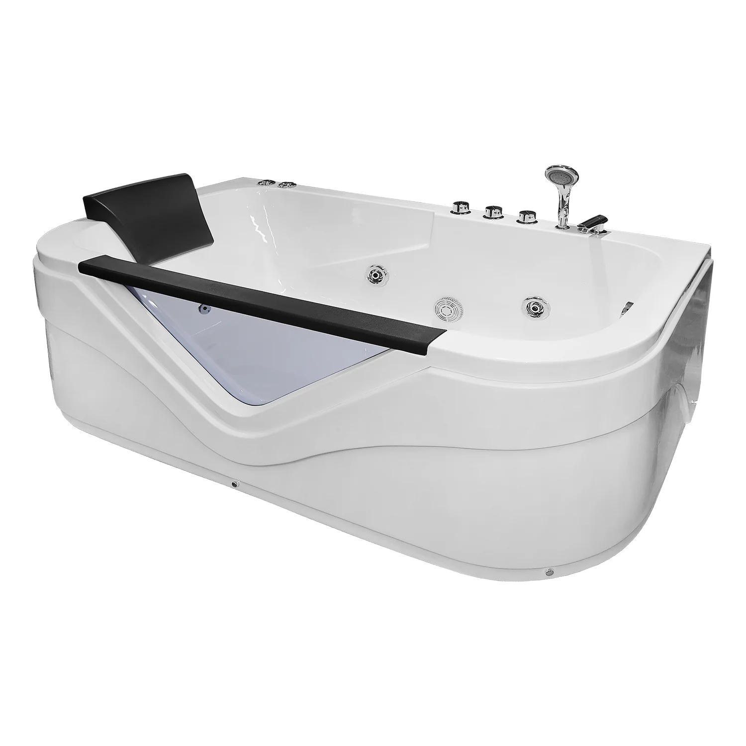 Приобрести loranto ванна акриловая с гидромассажем 170х80 см, белая, правосторонняя (cs-832nr)