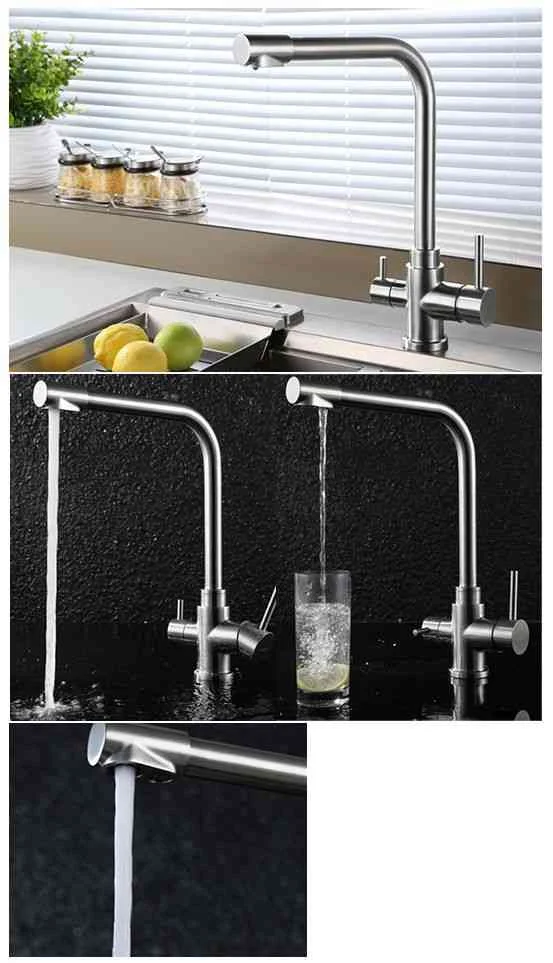 Приобрести belbagno смеситель для кухни, фильтр питьевой воды, сатин bb-lam15-in