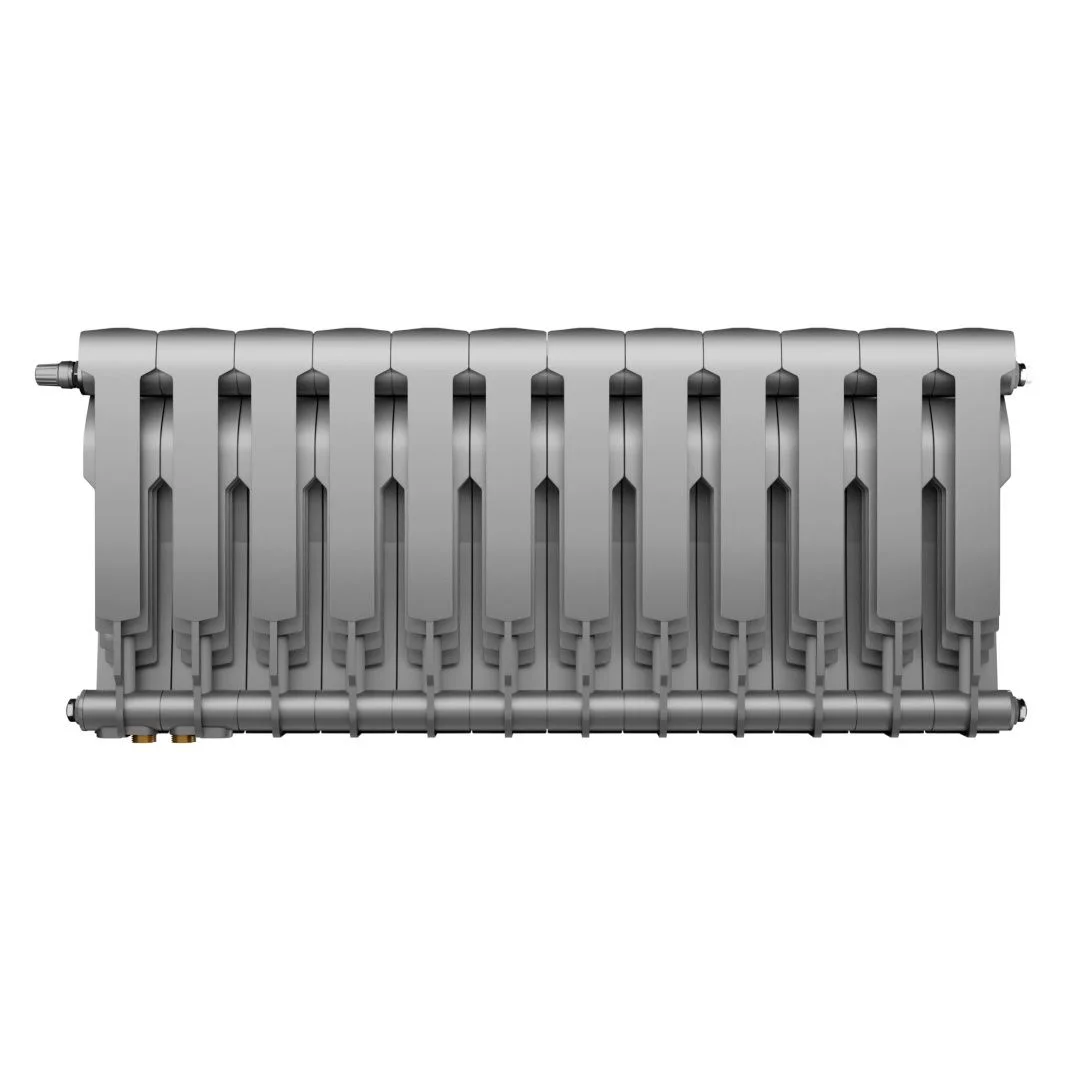 Приобрести royal thermo радиатор биметаллический biliner 350 /silver satin ( серебристый ) - 12 секц.