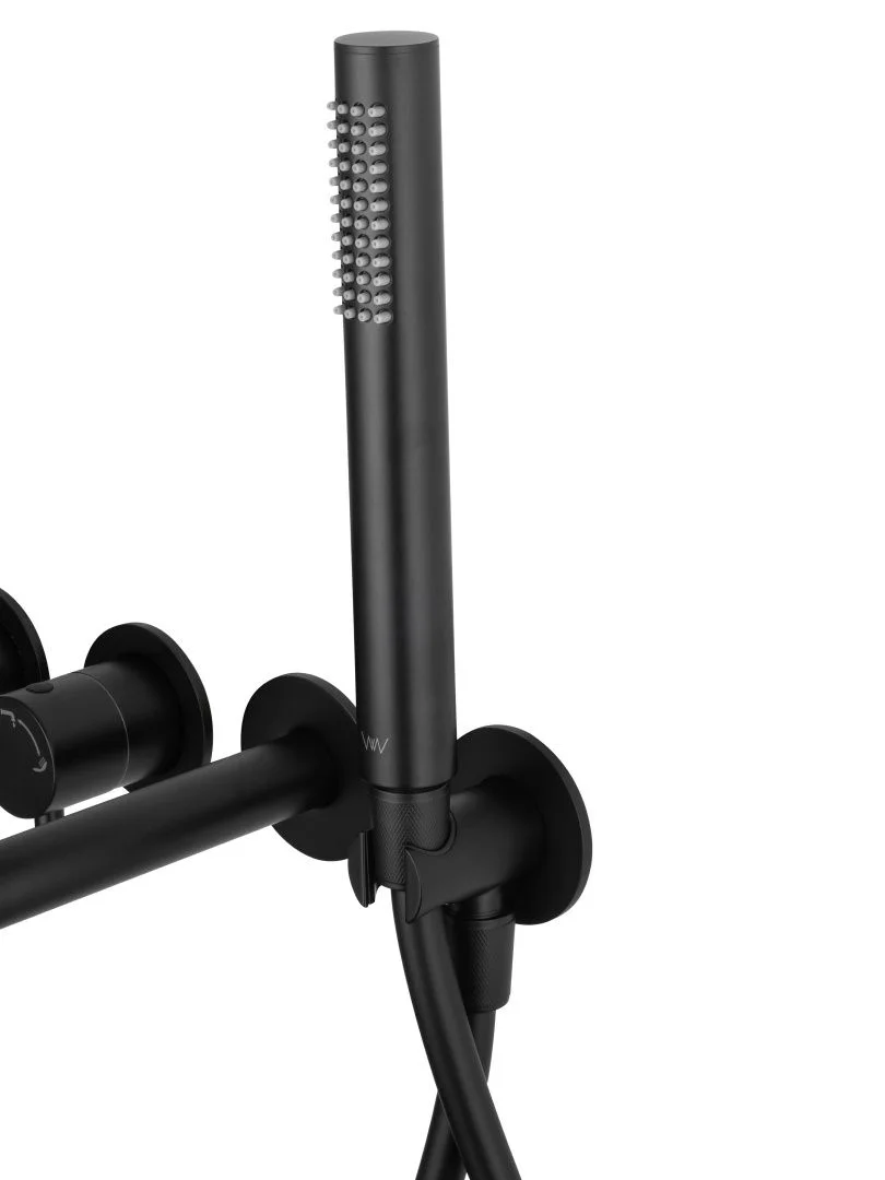 Приобрести смеситель для ванны встраиваемый wonzon & woghand stick, черный матовый (ww-889017-mb)