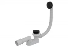 Сифон для ванны AlcaPlast A507BLACK, металл
