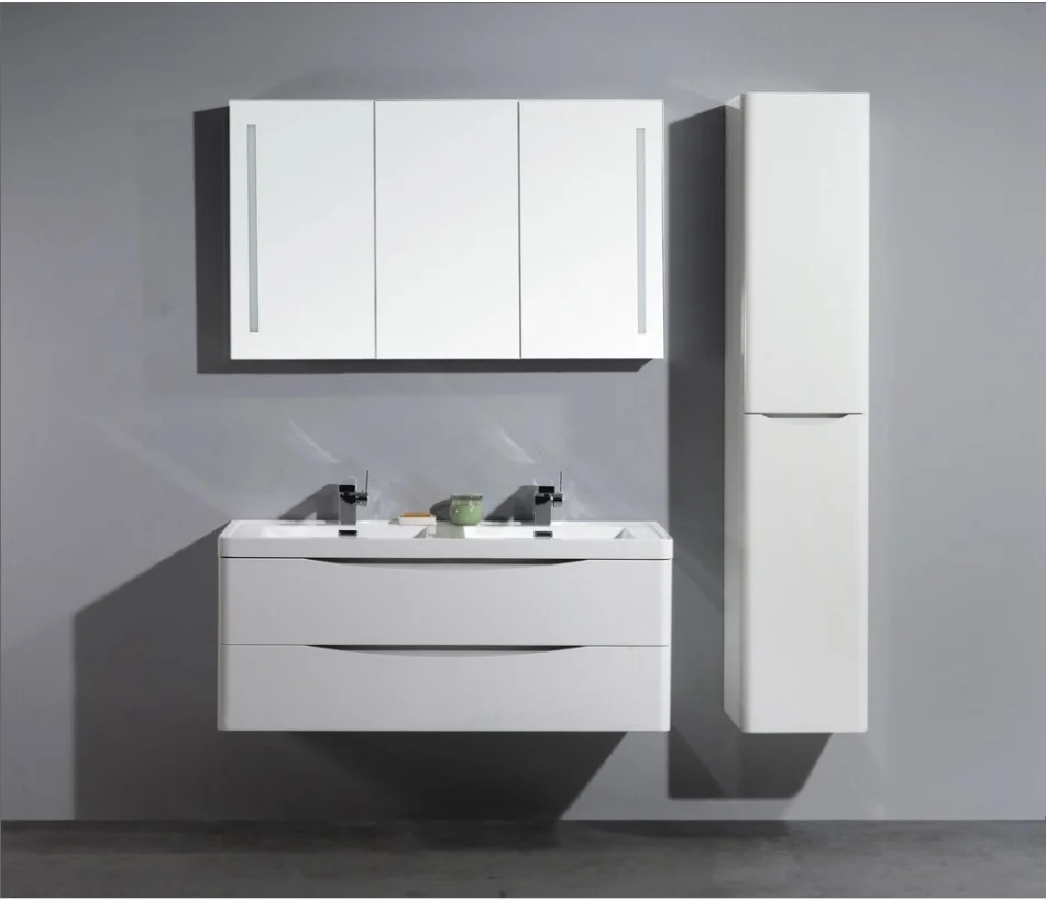 Приобрести belbagno тумба с раковиной ancona-n 120 см, подвесная bianco lucido, белая раковина