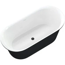 Aquanet Акриловая ванна Family Smart 170x78 см, черная, глянцевая 88778 Gloss Finish