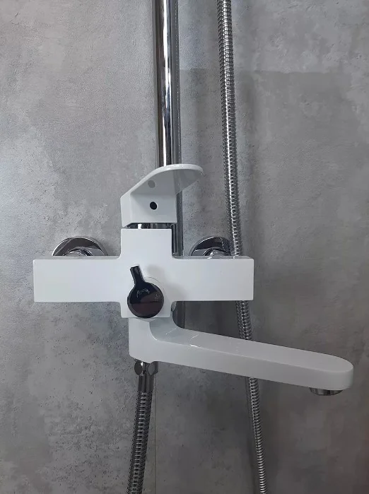 Приобрести душевая система vieir camomilla 1500 мм, белый\хром v283562f